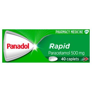 Panadol Rapid Paracetamol 500mg 40 Caplets - RPP ONLINE