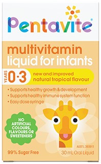 pentavite mulnivitamin liquid สำหรับทารก 30 มล.