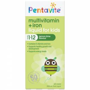 pentavite multivitamin + iron for kids 200ml