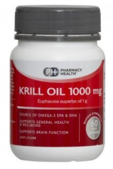 Pharmacy Health Krill Oil 1000mg 60 Capsules