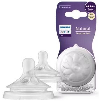 Philips Avent Natural Response Teats 3m+ 2 Pack - RPP ONLINE