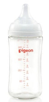 Pigeon Softouch Wide Neck Glass Bottle 3m+ 240ml - RPP ONLINE