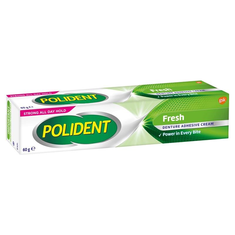 Polident Fresh Mint Denture Adhesive Cream 60g - RPP ONLINE