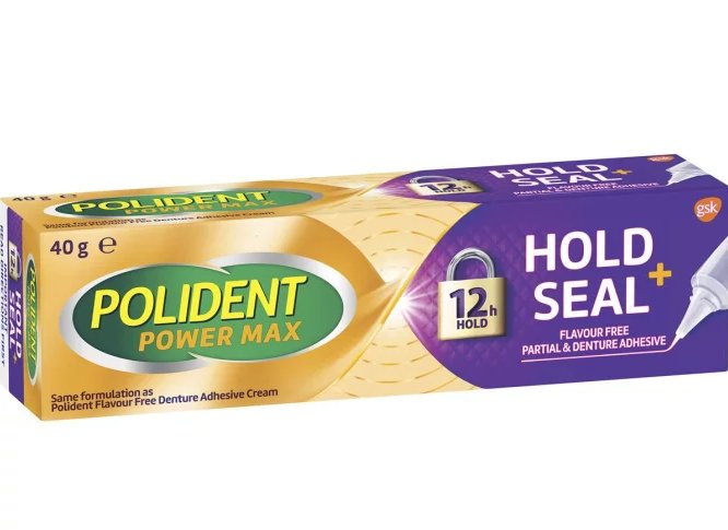 Polident Power Max Hold & Seal Adhesive 40g - RPP ONLINE