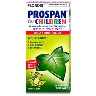 Prospan for Children Chesty Cough (Ivy Leaf Extract) Cherry Flavour 200ml - RPP ONLINE