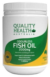 Quality Health Odourless Fish Oil 2000mg 200 Capsules