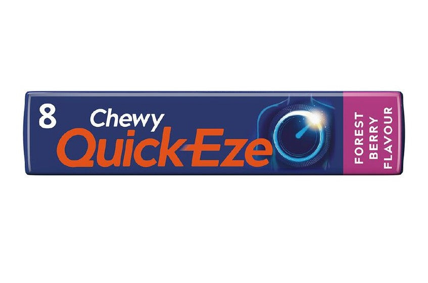 Quick Eze Chewy Antacid Tablets Forest Berry 8s