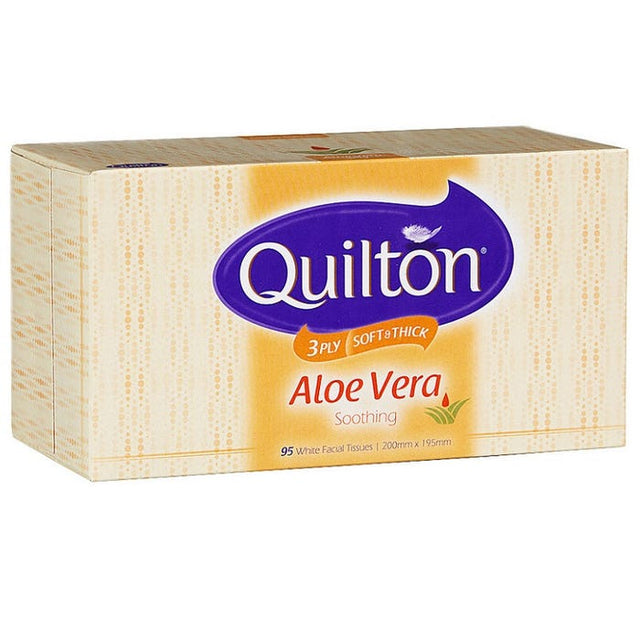 Quilton Boxed Tissues Aloe Vera Soothing 3 Ply 95 Sheets - RPP ONLINE