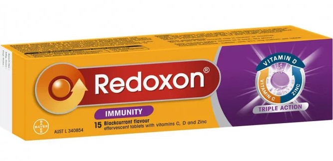 Redoxon Immunity Blackcurrant Effervescent 15 Tablets