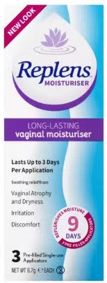 Replens Long Lasting Vaginal Moisturiser 3 Pack