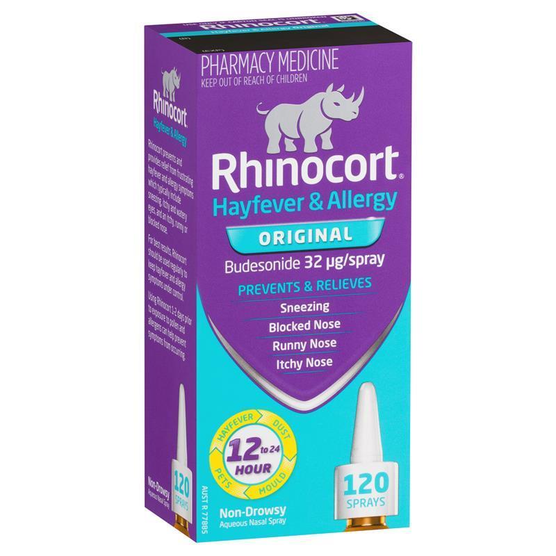 Rhinocort Original Hayfever and Allergy Nasal Spray 120 Sprays (EXP: 28/02/2025)