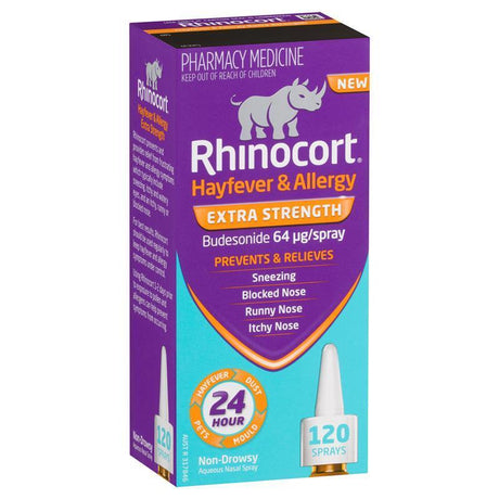 Rhinocort Extra Strength Hayfever and Allergy Nasal Spray 120 Sprays - RPP ONLINE