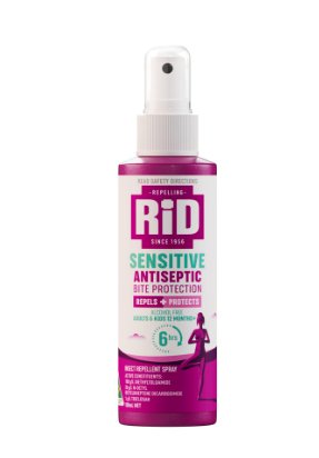 Rid Sensitive Antiseptic Bite Protection 100mL Spray - RPP ONLINE