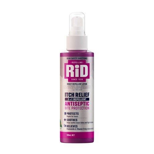 Rid Itch Relief Antiseptic Bite Protection 100mL Spray