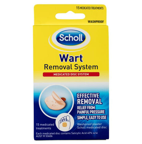 Scholl Wart Removal System Washproof Plaster 15 Pack - RPP ONLINE