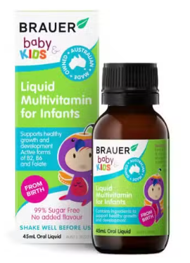 Brauer Baby & Kids วิตามินสำหรับทารก 45ml