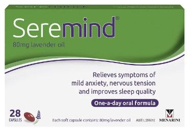 Seremind 80mg Lavender Oil 28 Capsules