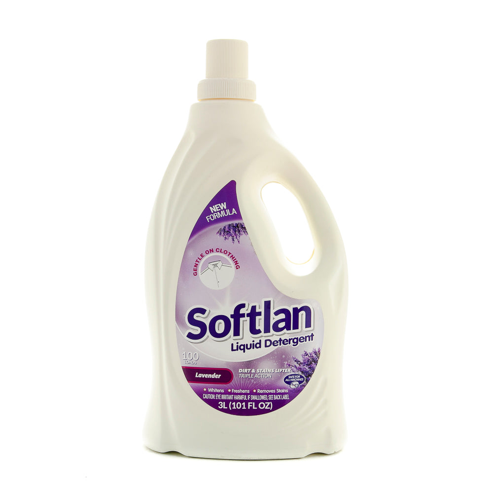 Lavender ผงซักฟอกของเหลว Softlan 3L