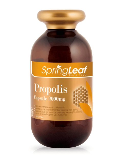 Spring Leaf Propolis Capsule 2000mg 365 Capsules - RPP ONLINE