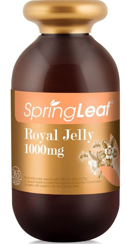 Spring Leaf Royal Jelly 1000mg 365 Capsules - RPP ONLINE