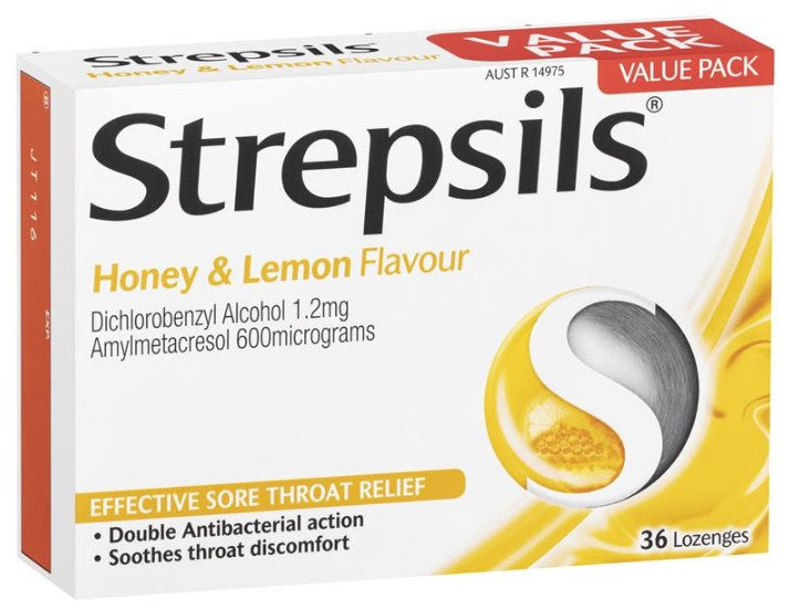 Strepsils Honey & Lemon 36 lozenges