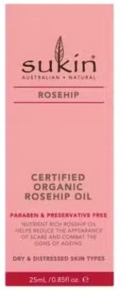 Sukin Certified Organic Rosehip Oil 25mL - RPP ONLINE