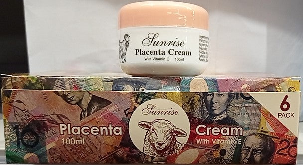 Sunrise Sheep Placenta Cream with Vitamin E 100ml 6 in 1 Box