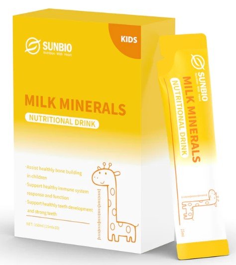 Sunbio Milk Minerals Nutritional Drink 150ml (10x15ml) - RPP ONLINE