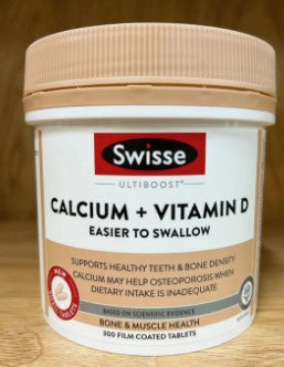 Swisse Ultiboost Calcium + Vitamin D Mini 300 Tablets