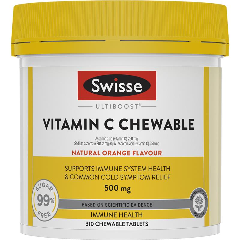 Swisse Vitamin C 500 มก. 310 เม็ดเคี้ยว