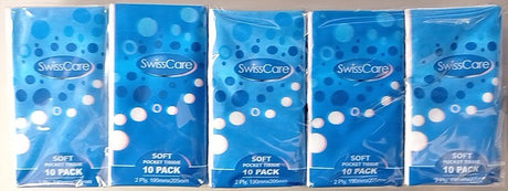 Swiss Care Soft Pocket Tissues 2 Ply 10 Pack - RPP ONLINE