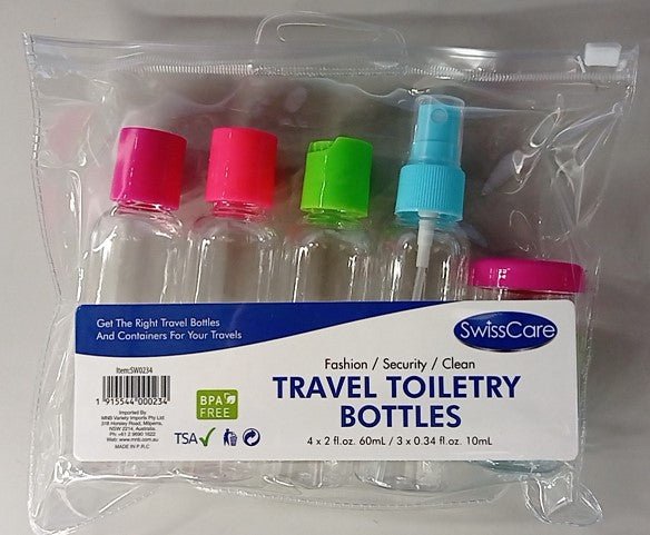 Swiss Care Travel Toiletry Bottles - RPP ONLINE