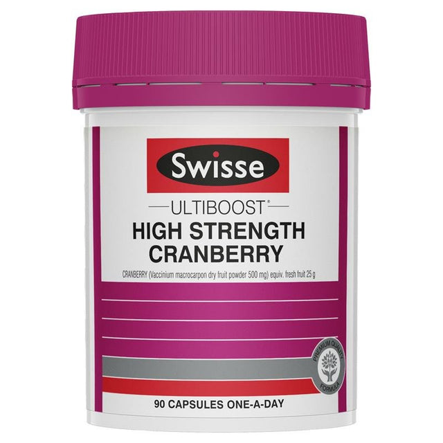 Swisse Ultiboost High Strength Cranberry 25000mg 90 Capsules - RPP ONLINE