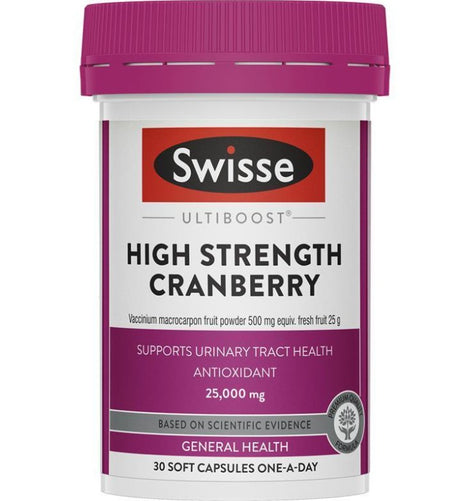 Swisse Ultiboost High Strength Cranberry 30 Capsules - RPP ONLINE