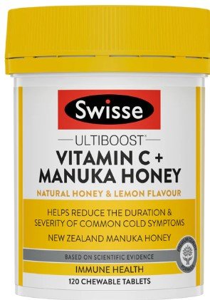 Swisse Ultiboost Vitamin C + Manuka Honey 120 Tablets - RPP ONLINE