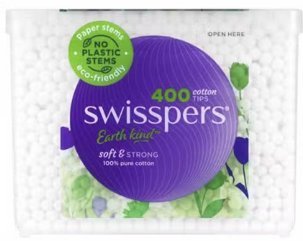 Swisspers Cotton Tips Paper Stems 400 Pack - RPP ONLINE