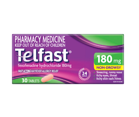 Telfast 180mg Non-Drowsy 30 Tablets