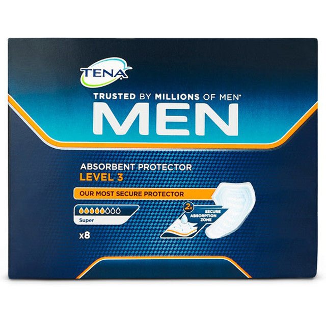 Tena Men Absorbent Protector Level 3 5 Drops Super 8 Pack - RPP ONLINE