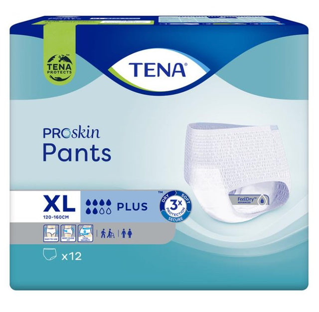 Tena Pants Plus Extra Large 12 Pack - RPP ONLINE