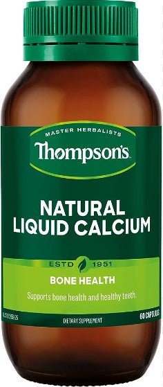 Thompson's Natural Liquid Calcium 60 Capsules - RPP ONLINE