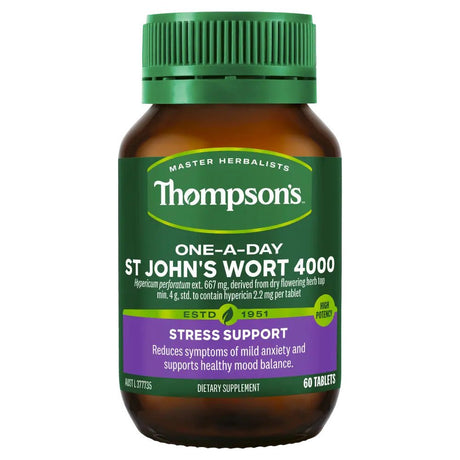 Thompson's One - A - Day St Johns Wort 4000mg 60 Tablets - RPP ONLINE