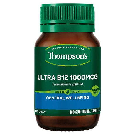 Thompson's Ultra B12 1000mcg 100 Tablets - RPP ONLINE