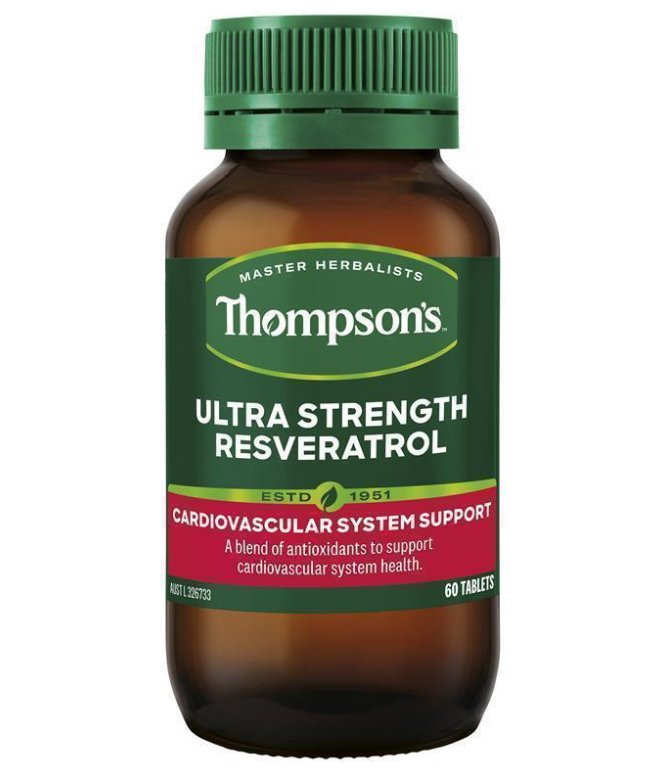 Thompsons Ultra Strength Resveratrol 60 Tablets - RPP ONLINE