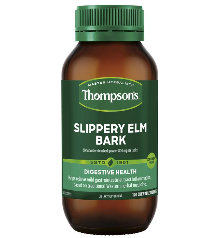 Bark Elm Bark ลื่นของ Thompson 120 แท็บเล็ตเคี้ยวได้