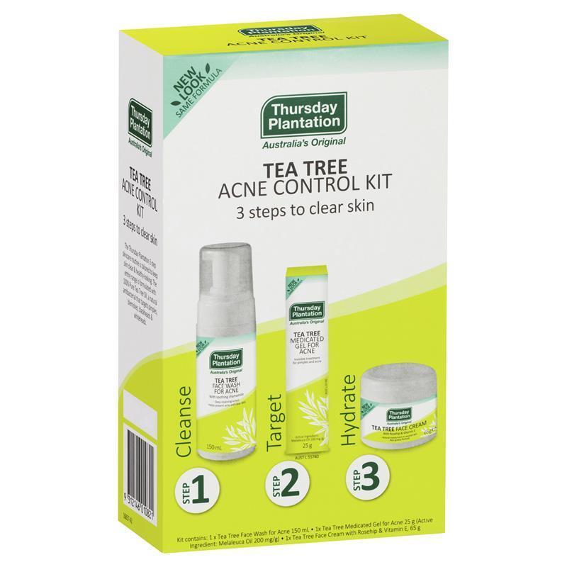 Thursday Plantation Tea Tree Clear Skin and Acne Control Kit (EXP: 30/10/2024) - RPP ONLINE