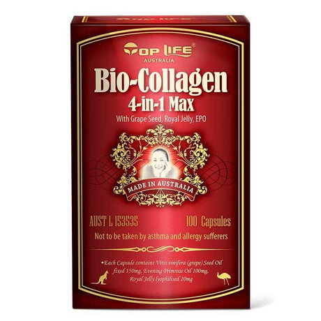 Top Life Bio - collagen 4 in 1 Max 100 Capsules - RPP ONLINE