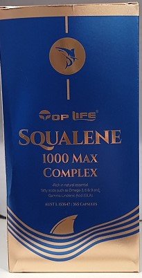 Top Life Squalene 1000mg Max Complex 365 Capsules - RPP ONLINE