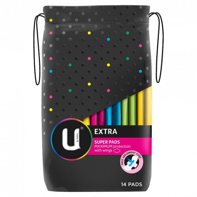 U by Kotex Extra Super Pads with Wings 14 Pads - RPP ONLINE