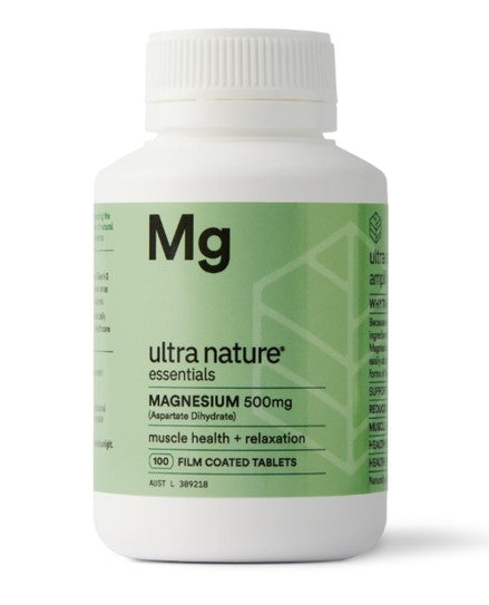 Ultra Nature Essentials Magnesium 500mg 100 Tablets