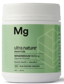 Ultra Nature Essentials Magnesium 500mg 250 Tablets